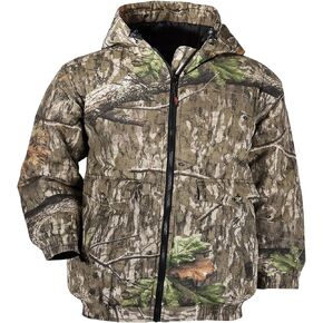 Mossy Oak Kid's Insulated Camo Jacket – Country Roots Pattern – Quilted Lining, Cotton Twill Shell, Cold Weather Work Jacket