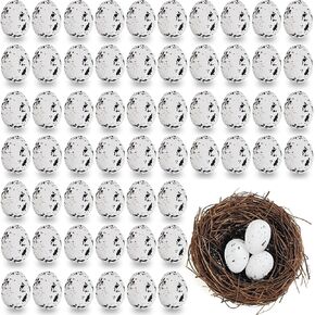 Gxxmei 102pcs بيض الطائر الاصطناعي بيض الرغوة المزيفة بيض عيد الفصح للدعائم الصوتي