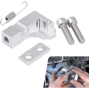 5PCS P2015 Intake Manifold Repair Bracket Kit for 2.0 TDI CR Engines, Aluminum Alloy Intake Manifold Repair Bracket Replacement OEM #03L129711E, Compatible with Volkswagen, Audi, Skoda (Silver)