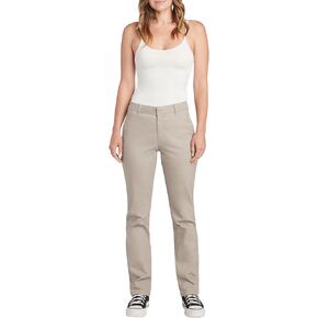 FIVESTAR GENERAL Women's Flex Straight Work Pant, Mid-Rise, Sits Below Waist, Hook and Eye Closure with Zip Fly, Four Pockets