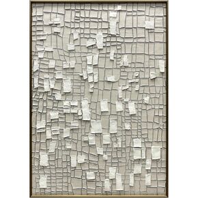 Brighta Handmade Canvas Wall Art لغرفة الطعام ومطبخ اللوحات التجريدية بالأبيض والأسود ديكور الجدار الكبير مع معرض 27.6 "x39.3"