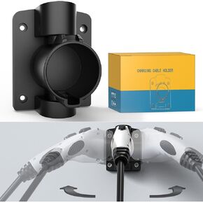 2025 Swivel EV Charger Holder Wall Mount J1772 Holster Dock for BMW Audi Ford Kia Rivian Volvo Gm Electric Car