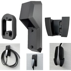 chargeifier tesla شحن كابل منظم مع استخدام المزلاج مع طراز S Model 3 Model X Model y w/mobile connector bracket-automotive (حامل الشاحن وموصل الجوال)
