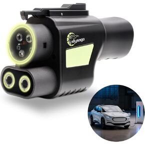 محول شحن NACS TO CCS1 لشحان Tesla SuperChor إلى محول CCS ، MAX 500A 1000V ، محول شاحن السيارات الكهربائي متوافق مع محطة Tesla V3/V4 DC السريعة ، تناسب فورد ، Rivian ، GM EVS