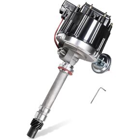 HEI Distributor 6515 65K Coil Replacement For Chevy Corvette Tach Drive 327 350 SBC 1962-1974 Ignition Distributor Black