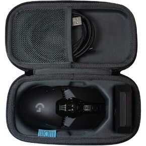 حافظة TUDIA EVA متوافقة مع ماوس الألعاب Logitech G900، حقيبة حمل صلبة للسفر لفأرة الألعاب [الجراب فقط، الجهاز غير متضمن]