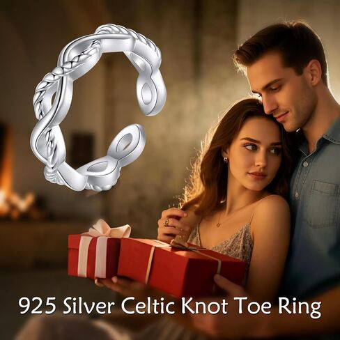 Celtic Knot/Mushroom/Ladybug Toe Rings Sterling Silver Irish Celtic Celtic Toe Band Band Ring Rings Jewelry for Women in Kuwait