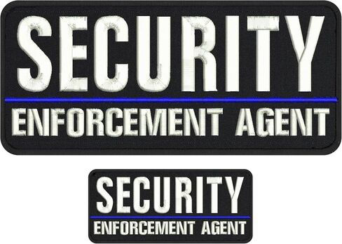Security Badge - Embroidered Security Patch - Security Patches for Vest - Security Guard Badge - Security Officer Accessories 4"x10" and 2"x5" Hook and Loop on Back in Saudi Arabia