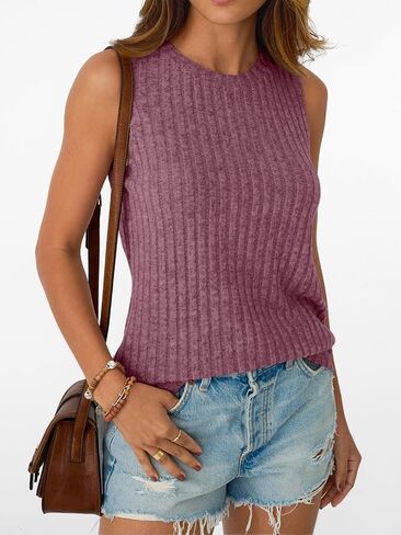 AUTOMET Womens Tank Tops Sleeveless Tunic Shirts Summer Fashion Basic Soft Clothes 2025 Casual Trendy Vacation Spring Outfits in Saudi Arabia