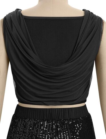 زي أرفوم ترتر رقص غنائي للنساء اللباس الغنائي للرقص ، فستان سراويل أعلى ملابس للبالغين أزياء الرقص المعاصرة in Kuwait