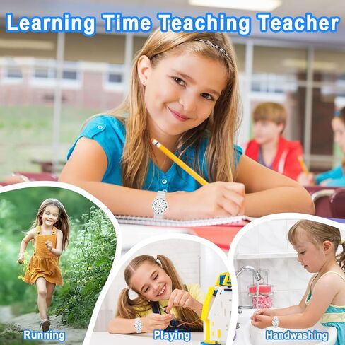 CKV Kids Analog Watches for Girls Boys Children Watches with Luminous Easy to Read Learning Time, Soft Band, 30M Waterproof Child Watch, Great Birthday Gifts for Ages 3-12 Kids in Kuwait