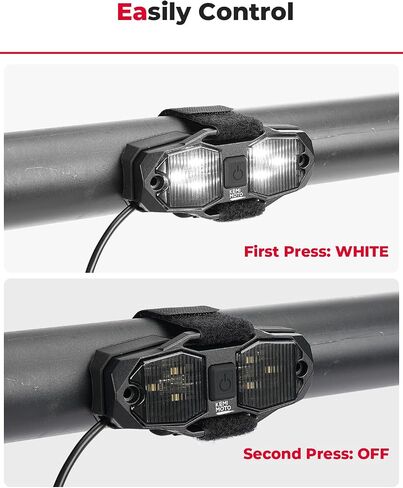 KEMIMOTO UTV Dome Light Vehicle Cab LED Light, White Bright Waterproof Solid Golf Cart Roll Cage Lighting, Compatible with RV Truck Tractor Polaris RZR Ranger Can Am Maverick X3 Defender in Kuwait