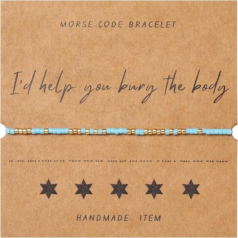 Morse code bracelet, Best friend gift,Birthday present, Friendship bracelets, Gifts for best friend female, Party favor, Friend group gifts in Saudi Arabia