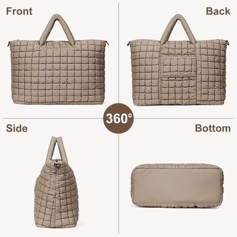 Quilted Duffle Bag for Travel, Large Puffer Duffel Weekender Bags Soft Gym Tote, Big Puffy Carry on Luggage Overnight in Saudi Arabia