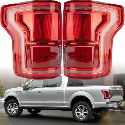 مجموعة مصابيح الذيل متوافقة مع مصابيح الفرامل الخلفية LED لجانب الركاب الأيمن 2015-2017 Ford F150 مع استبدال النقطة العمياء # HL3Z13404D (الوحدة غير متضمنة) in Saudi Arabia