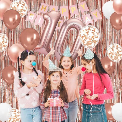 13th Birthday Decorations for Girls, Rose Gold 13th Birthday Banner, Balloon, Cake Topper, Sash and Crown, Happy 13th Birthday Party Decorations for Girls in Saudi Arabia