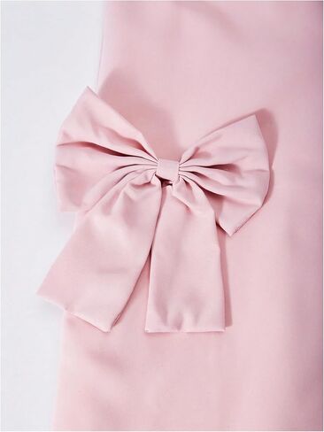 Girl's Y2k Bowknot Track Pants Elastic Waist Baggy Straight Wide Leg Baggy Trousers Sports Wear in Kuwait