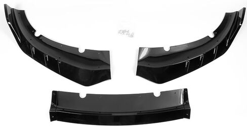 Ikon Motorsports ، Lip الأمامي الوفير متوافق مع 2015-2023 Dodge Charger ، Ikon V3 Gloss Black ABS ABRIN DAM SPOILER SPOILER 3PCS ، 2016 2018 2018 2019 2020 2021 in Kuwait