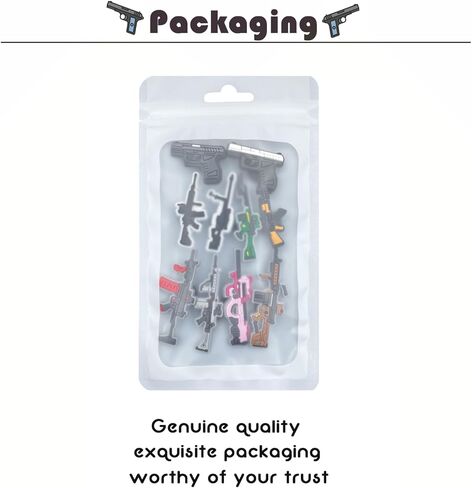 Gun Shoe Charms For Clog Shoe Decoration,Submachine Machine Gun Shoe Charms Accessories Pack For Boy Men Kids Adults,Pvc Shoe Charm Accessories Decoration Gifts 2 Pcs in Kuwait