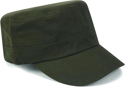 WULIQIUQIU Unisex Basic Cadet Army Caps Everyday Military Style Hat in Saudi Arabia