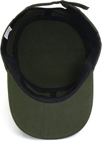 WULIQIUQIU Unisex Basic Cadet Army Caps Everyday Military Style Hat in Saudi Arabia