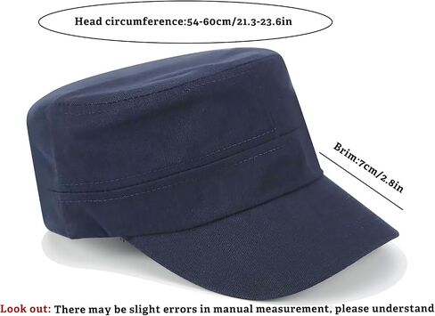 WULIQIUQIU Unisex Basic Cadet Army Caps Everyday Military Style Hat in Saudi Arabia