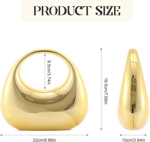 Lanpet Women's Moon Shape Unique Handbag Acrylic Top-handle Purse Crossbody Evening Handbag in Kuwait