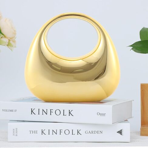 Lanpet Women's Moon Shape Unique Handbag Acrylic Top-handle Purse Crossbody Evening Handbag in Kuwait