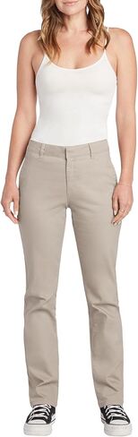 FIVESTAR GENERAL Women's Flex Straight Work Pant, Mid-Rise, Sits Below Waist, Hook and Eye Closure with Zip Fly, Four Pockets in Saudi Arabia