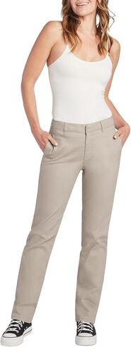 FIVESTAR GENERAL Women's Flex Straight Work Pant, Mid-Rise, Sits Below Waist, Hook and Eye Closure with Zip Fly, Four Pockets in Saudi Arabia