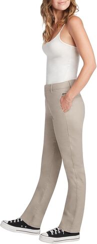 FIVESTAR GENERAL Women's Flex Straight Work Pant, Mid-Rise, Sits Below Waist, Hook and Eye Closure with Zip Fly, Four Pockets in Saudi Arabia
