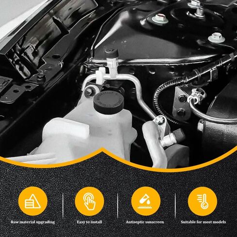 2pcs Coolant Reservoir Cap ، CADEARAIN TOOLANT COOLANT COLDAIR CAPERAIR ، 21712-79900 CAP CAP ، CAR Part Auto Graviator Overlow Cover Presential for Nissan Renault (Black) in Saudi Arabia