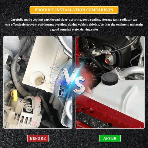 2pcs Coolant Reservoir Cap ، CADEARAIN TOOLANT COOLANT COLDAIR CAPERAIR ، 21712-79900 CAP CAP ، CAR Part Auto Graviator Overlow Cover Presential for Nissan Renault (Black) in Saudi Arabia