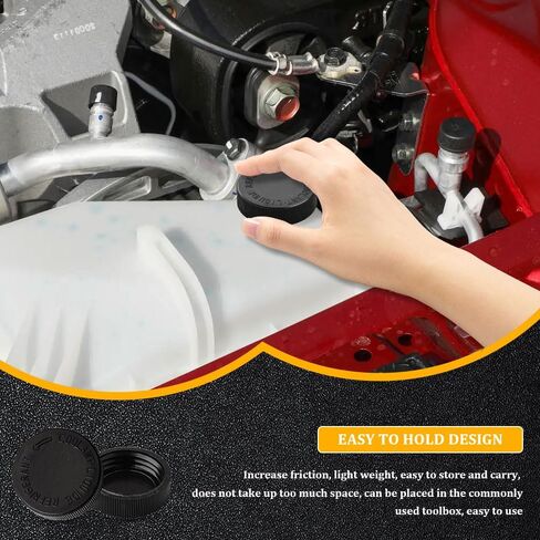 2pcs Coolant Reservoir Cap ، CADEARAIN TOOLANT COOLANT COLDAIR CAPERAIR ، 21712-79900 CAP CAP ، CAR Part Auto Graviator Overlow Cover Presential for Nissan Renault (Black) in Saudi Arabia
