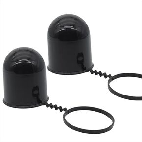 Universal 50Mm Tow Bar Cap Black Durable Caravan Trailer Protection Towing Hitch Tow Ball Cover Car Accessories Prevent Falling