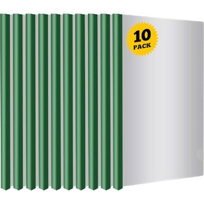 PERFORMORE Clear Report Covers, 10 Pcs Transparent Presentation File Folders, Plastic File Folder with Sliding Bar, A4 Paper Size with 40 Sheet Paper Capacity