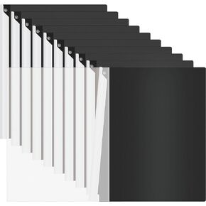 Report Covers with Swing Clip, 10 Pack Clear Front Presentation folders for A4/Letter Size, 8.9'' x 11.9'', 40 Sheet Capacity, No Punch Needed (Multicolor)