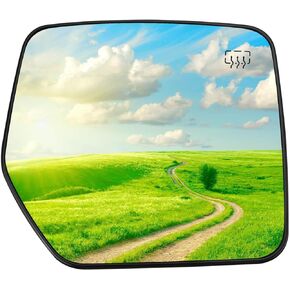 Upgrade Right Passenger Side Heated Mirror Glass Replacement With Rear Holder Fit for Jeep Compass Patriot 2007 2008 2009 2010 2011 2012 2013 2014 2015 2016 2017