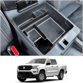 CDEFG for 2022 2023 2024 Frontier Pickup Truck Center Console Organizer 2024 Frontier Truck Armrest Storage Box 2022-2024 Frontier Truck Accessories