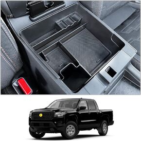 CDEFG for 2022 2023 2024 Frontier Pickup Truck Center Console Organizer 2024 Frontier Truck Armrest Storage Box 2022-2024 Frontier Truck Accessories