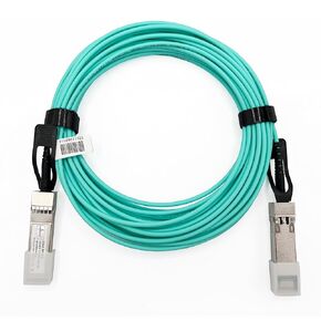 Elfcam® - 10m/32.8ft Fiber Optic Cable OM3 SFP+ to SFP+ AOC 10Gbps, Compatible with SFP-10G-AOC, 10 Meters