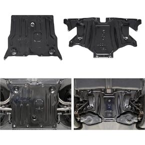 KEWISAUTO Skid Plate for Tesla Model 3 / Model Y, Splash Shield Cover Under Engine Guard Cover Chassis Guard Plates for Tesla Model 3 2017-2023 / Model Y 2020-2023 Accessories -2PCS (Front+Rear)