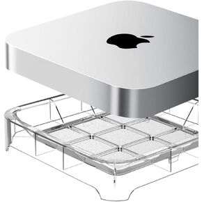 IFCASE غبار سطح المكتب، حامل فلتر الهواء لجهاز Mac Mini 2010-2023 M1 M2 Pro، Mac Studio M1 M2 Max/Ultra (فضي) in Kuwait