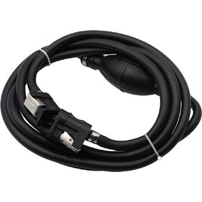 خرطوم خط محرك القارب مع موصل وتمهيد Assy 6Y2-24306-55-00 6Y2-24306-56-00 متوافق مع محرك Yamaha الخارجي 2/4-السكتة الدماغية بطول 3 متر 1/4 / 6 مم