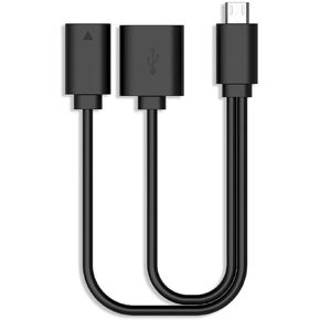 Rii Micro USB Host OTG Adapter Cable Micro USB to USB for Smart TV, Compatible Keyboards, Logitech Keyboards, and Nintendo Switch, SNES, NES Classic (Modern)