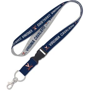 Virginia Cavaliers UVA Lanyard with Detachable Buckle 1" Width - Heathered/Jersey Print
