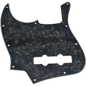 KAISH Lefty 4 String J Bass Style Pickguard Left Handed Bass Pick Guard Scrach Plate for USA/Mexico Jazz J Bass Aged Pearl