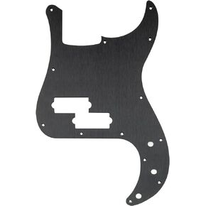 Musiclily Ultra 13 Holes Anodized Aluminum P-Bass Pickguard for American Fender Standard Precision Bass, Black