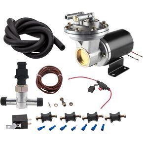 maXpeedingrods 28146 12V Electric Vacuum Pump Kit, Brake Booster Vacuum Pump, 18" to 22" Electrical Vacuum Pump for Brake, w/Installation Kit