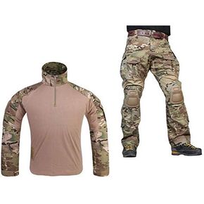 Tacticam bdu Emerson Combat G3 Uniform with Knee Pad Multicam MC